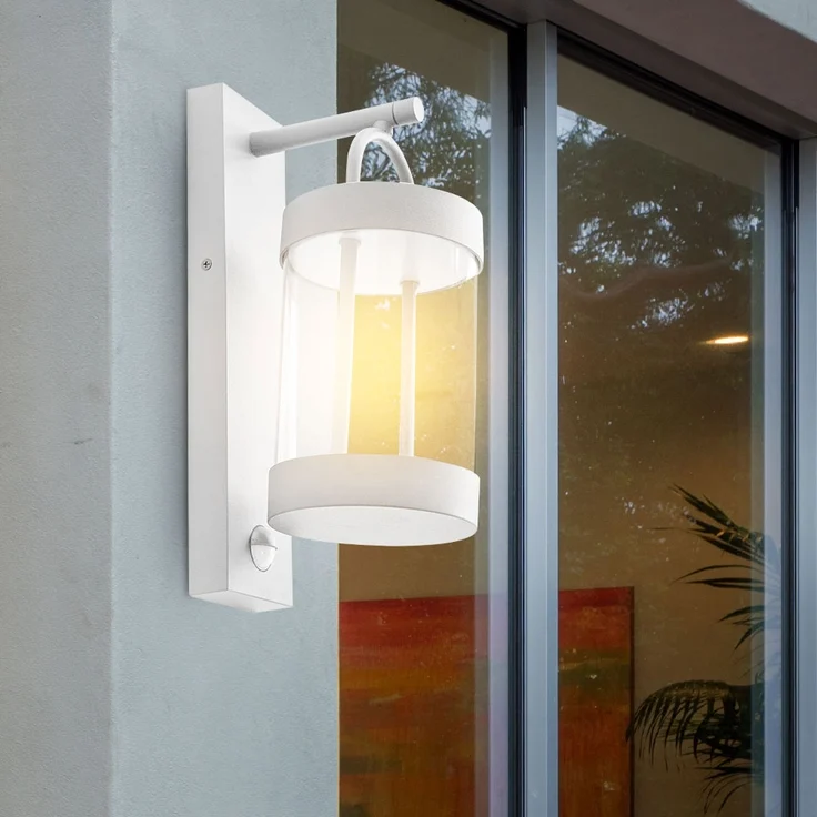 LED Außenwandlampe, Laterne, weiß – Bild 4