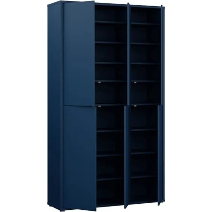 FORTE Schuhschrank Alice Springs, Schuhschrank, B/H/T 109,2/191,9/34,9 cm, 36 Paar Schuhe (B/H/T 109,2/191,9/34,9 cm) Stauraumschrank, Mehrzweckschrank, (B/H 109cm x 192cm), mit 16 Böden – Bild 7
