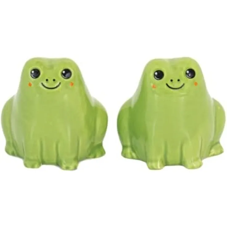 Sass & Belle Salz- / Pfefferstreuer Frosch, (Set, 2-tlg), Dolomit, Streuergröße ca. 6 x 5,5 x 6 cm