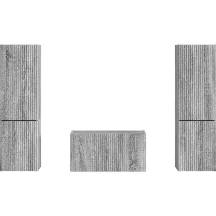 vidaXL TV-Schrankset 5 pcs Graues Sonoma Holzwerkstoff 3409102 – Bild 8