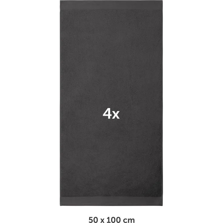 Blumtal Handtücher Premium Set, weich und saugstark in 50x100 cm, Frottee (4-St), in Premium Qualität 500 g/m²aus 100% Baumwolle – Bild 2