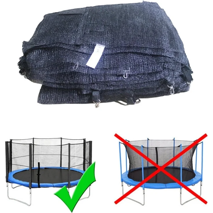 Terena Sicherheitsnetz + Federabdeckung für Trampolin 305 cm mit 8 Stangen – Bild 5