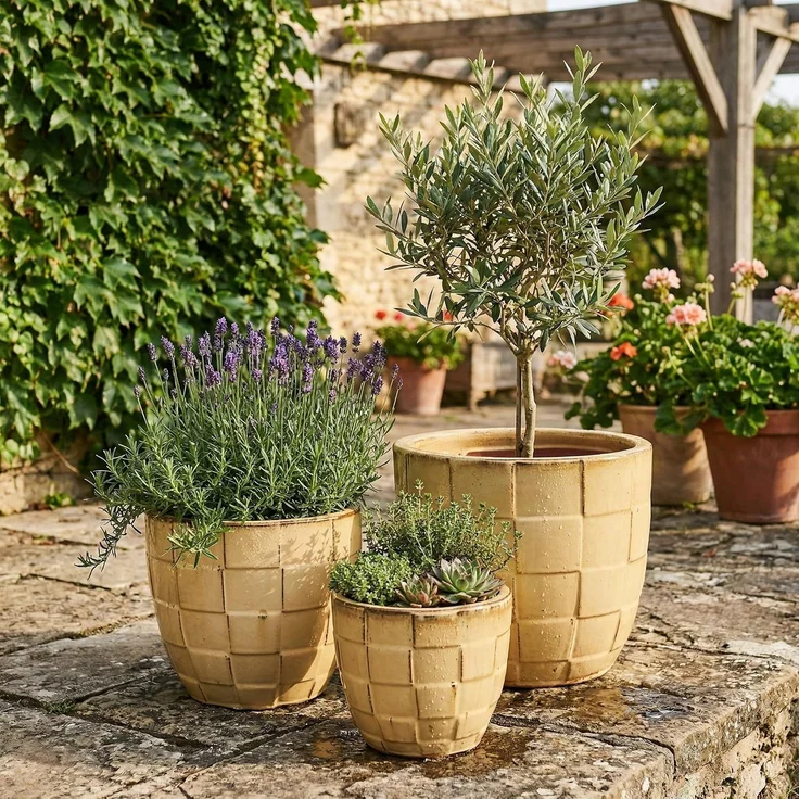Teramico Blumentopf Pflanzgefäß "Egg Pot" Bronzo – Ø 21 bis 38 cm – Metallic (1 St), Frostfest, UV-Fest – Bild 9