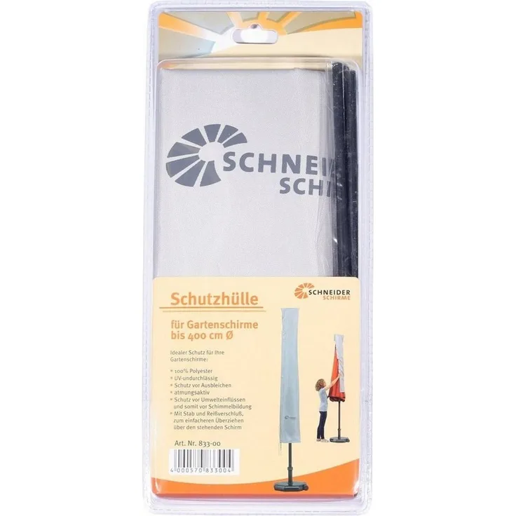 Schutzhülle bis 400 cm Schirm (mit RV und Stab)