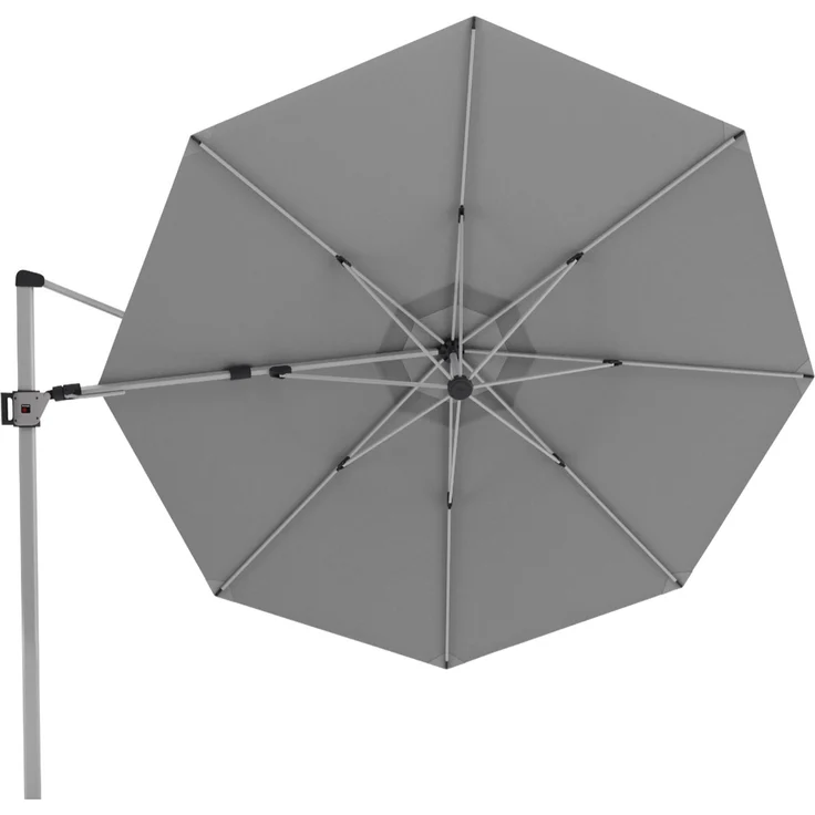 Knirps Sonnenschirm / Ampelschirm "Hyperion 340", light grey, Ø 340 cm – Bild 4