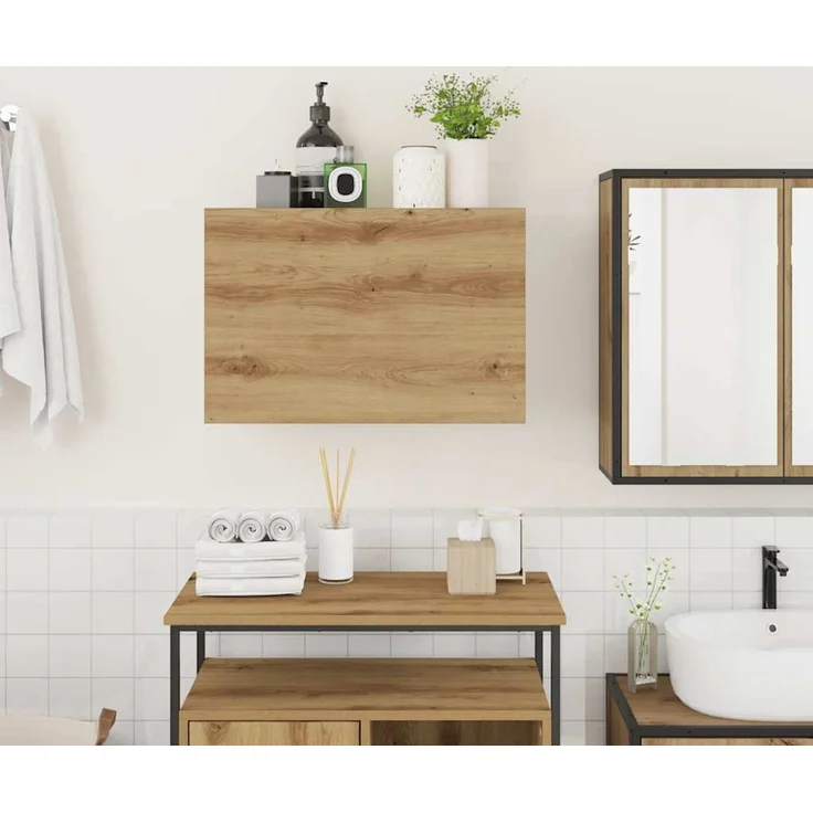 vidaXL Bad-Wandschrank Artisan-Eiche 60x25x40 cm Holzwerkstoff 860075 – Bild 3
