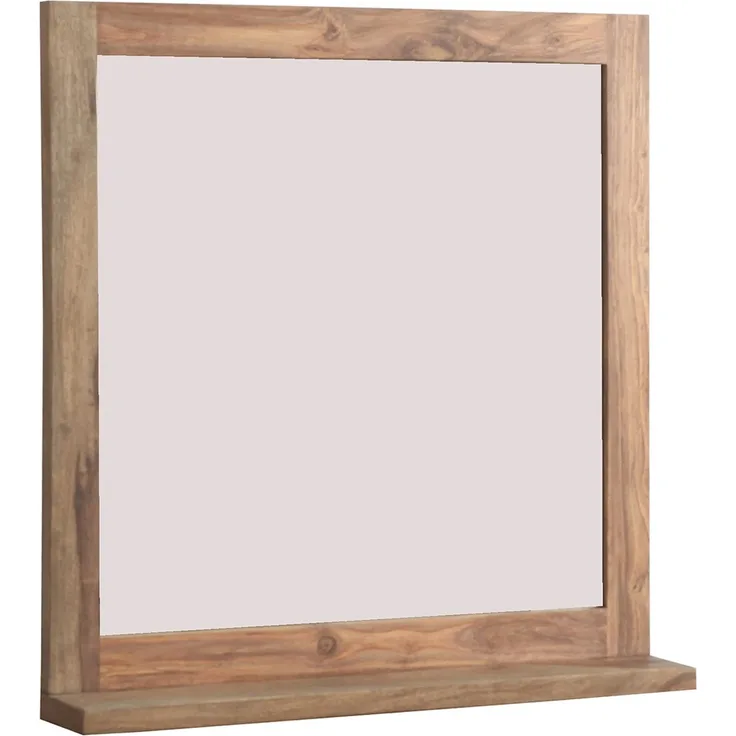 Badspiegel mit Ablage 70x72cm 'Oxford' Sheesham massiv