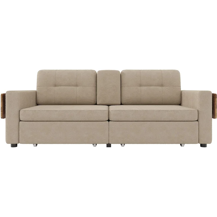 ZUBALIYA Schlafsofa 71x57.5 cm, mit Schreibtisch, mit Schubladen, mit Stauraum, mit Ablageflächen, mit Ausziehbett – Bild 12