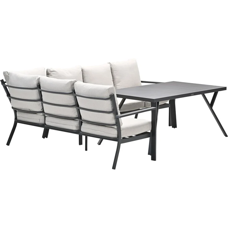 Garden Impressions Sergio Lounge Dining Set 3-teilig – Aluminium Lounge-Essgruppe für Terrasse & Garten – Bild 5