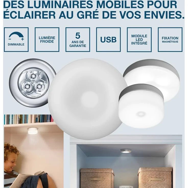 Osram LED Unterbauleuchte Spot LED DOT-it Classic slim weiß Akku – Bild 2