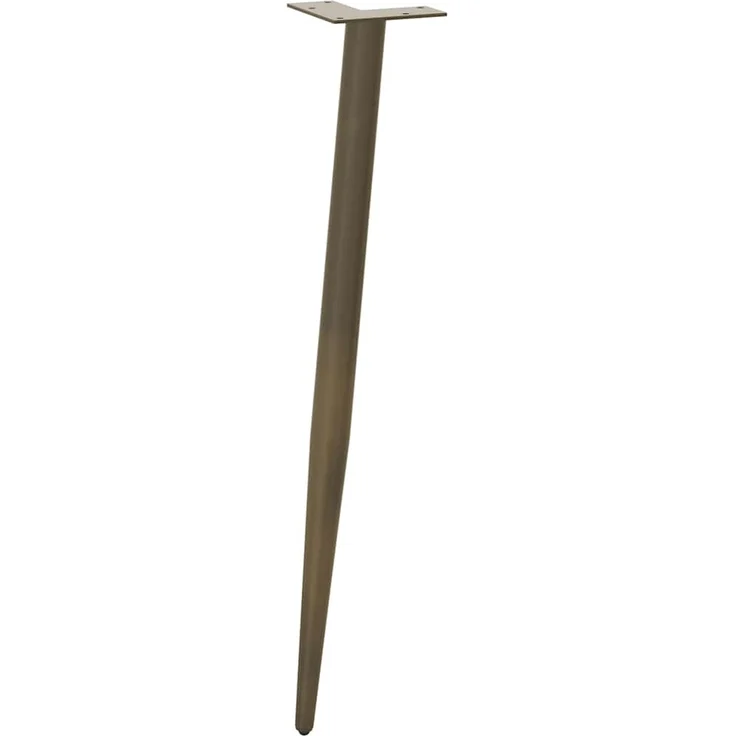 vidaXL Konsolentisch Beine Konische Form 4 Stück Naturstahl 72-73cm Stahl 4012519 – Bild 3