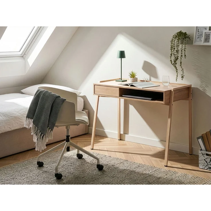 Schreibtisch KOFOTEN Hellbraun 107 cm 48 cm – Bild 3