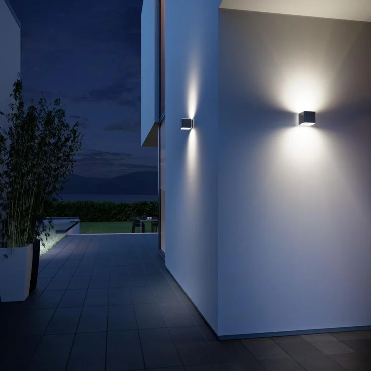 Steinel LED-Außenwandleuchte 'L 840 SC', 160° iHF-Bewegungsmelder, Bluetooth, Einstellbar via App, UV-beständiger Kunststoff, 9,1 W, 319 lm, anthrazit – Bild 2