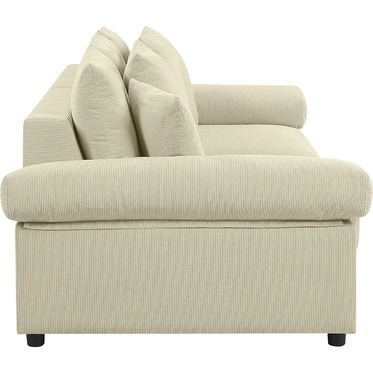 ATLANTIC home collection Big-Sofa Bjoern, mit Cord-Bezug, XXL-Sitzfläche, mit Federkern, frei im Raum stellbar – Bild 5