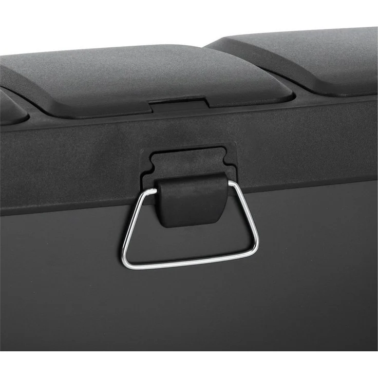 SVITA TC3X8 24 L Treteimer Abfalleimer Mülleimer Pulverbeschichteter Stahl Schwarz – Bild 4