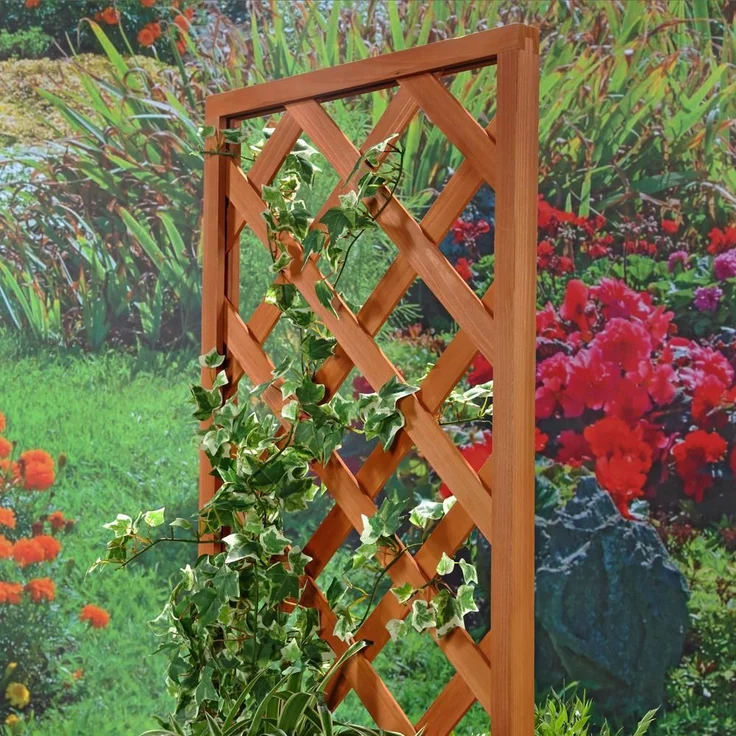 2x Rosenbogen + Pflanzkübel Pergola Spalier Blumenkübel Rankhilfe Torbogen Holz – Bild 5