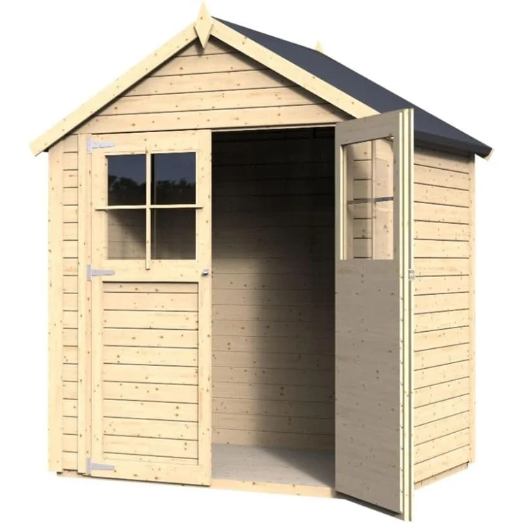 Alpholz Gerätehaus Osterbek Gerätehaus aus Holz Geräteschrank mit 14 mm Wandstärke Gartenhaus mit Montagematerial – Bild 2