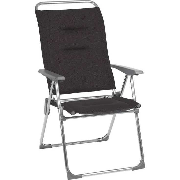Lafuma Mobilier Kompakter Klappstuhl für unterwegs, Alu Cham, Air Comfort, Anthrazit, LFM2848-6589
