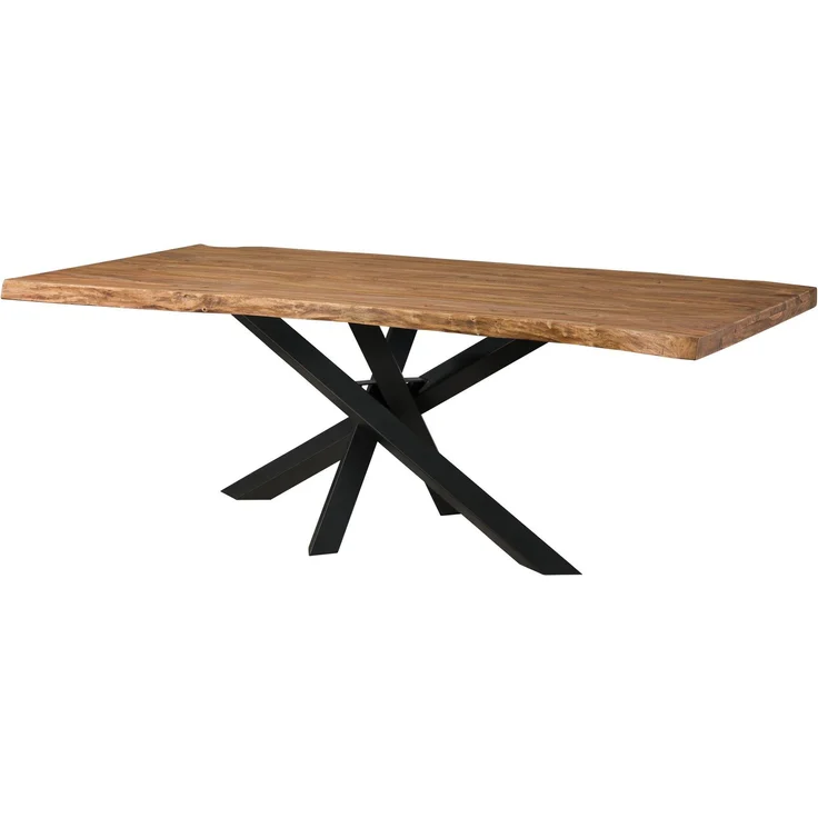 Baumtisch Sheesham 240x100x79 natur gebeizt / Mikado-Beine anthrazit matt FREEFORM 5 – Bild 8