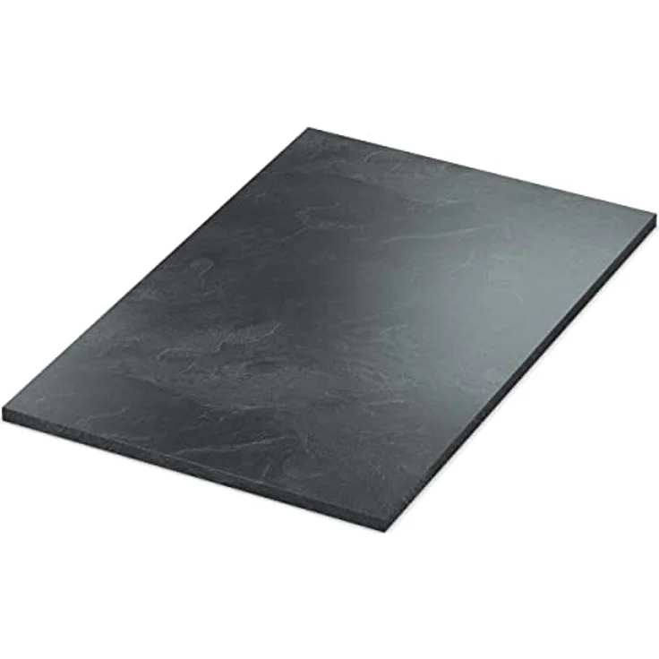 AUPROTEC Tischplatte 28mm Schiefer 90x60 cm I Spanplatte mit 1mm ABS Kante & PU-Verleimung I melaminharzbeschichtet I elegant & wasserabweisend – Bild 3