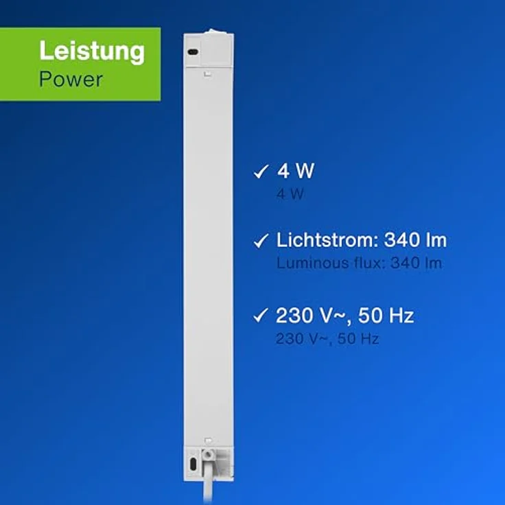 REV Unterbauleuchte Küche LED Z300 - Schrankbeleuchtung 30cm, 20.000h, LED Leiste 4W, 340lm, 3000K, weiß – Bild 8