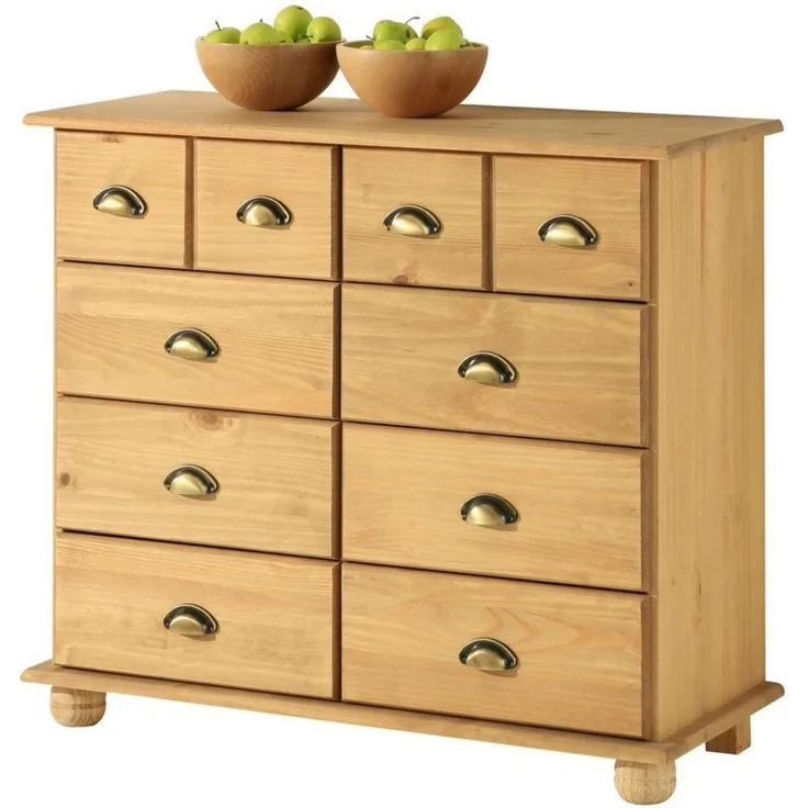 IDIMEX Kommode COLMAR, Schubladenschrank Kommode Apothekerschrank Sideboard mit 8 Schubladen