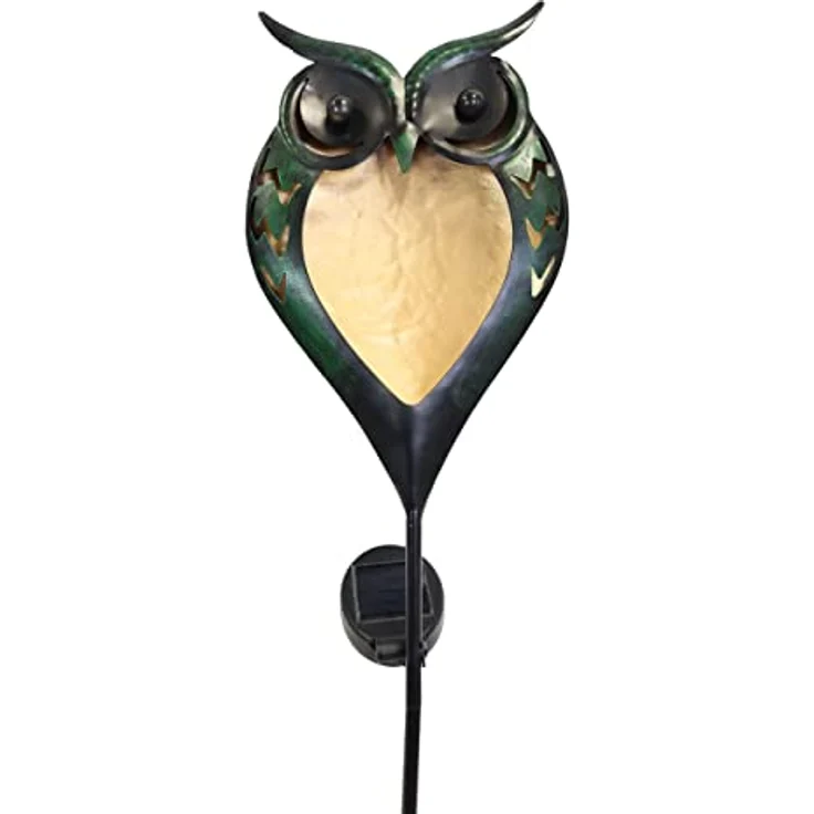 abc HOME LED Gartenleuchte Gartenstecker Eule, LED, Solarpanel, Lichtsensor, LED fest integriert – Bild 3