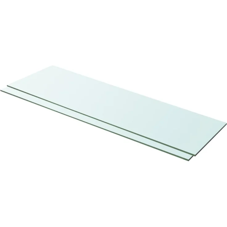vidaXL Regalböden 2 Stk. Glas Transparent 100x30 cm 3051586 – Bild 1