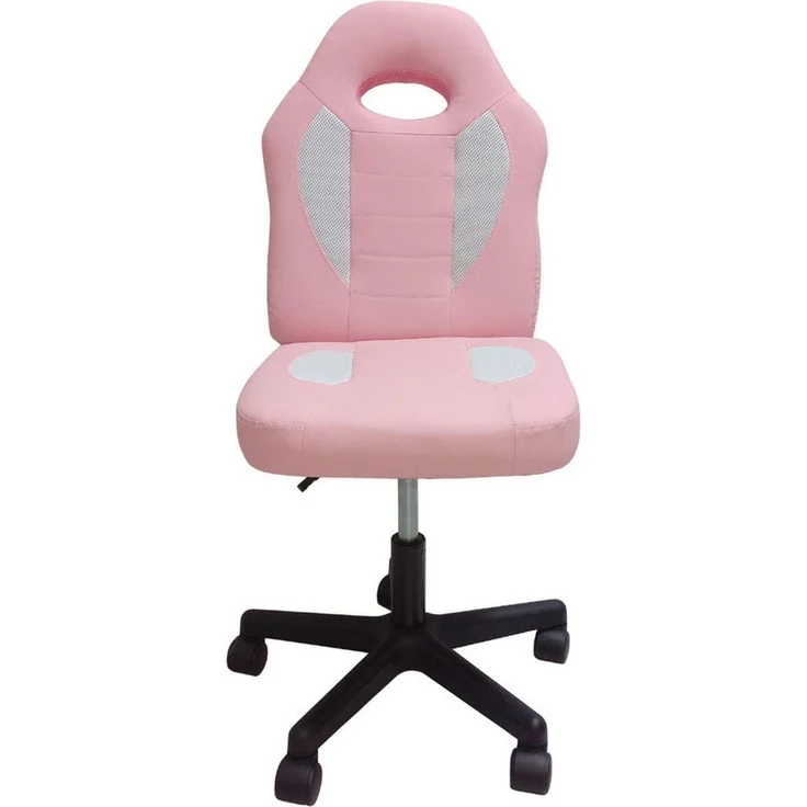 HTI-Living Schreibtischstuhl Schreibtischstuhl höhenverstellbar 360°-Drehfunktion Rosa-Weiß (Stück, 1 St) – Bild 2