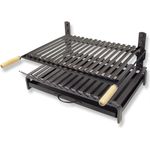 Imex El Zorro 71407, Grill mit Rost, Edelstahl 60 x 43 x 33 cm, schwarz