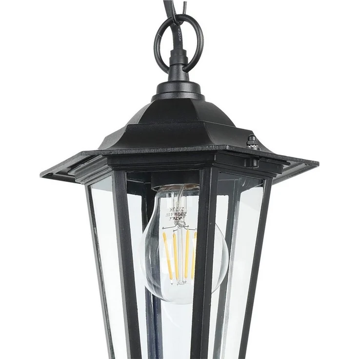 Eglo 22471 Aussenleuchte LATERNA 4 schwarz, E27 max. 1X40W H:90cm Ø20,5cm – Bild 3