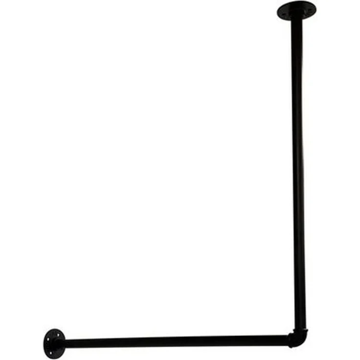 RSR Hangers Kleiderstange Kleiderstange Garderobe Industrie Design für Ecke Wand Decke L-Form – Bild 2
