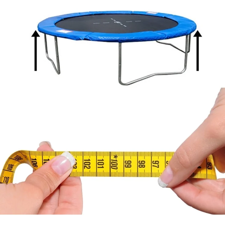 Terena Sicherheitsnetz + Federabdeckung für Trampolin 305 cm mit 8 Stangen – Bild 6