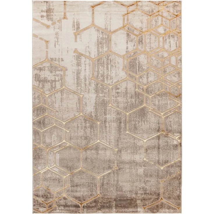 Kayoom Teppich Mineral 525, rechteckig, Höhe: 12 mm, Kurzflor, Hoch Tief Struktur, Wohnzimmer – Bild 1