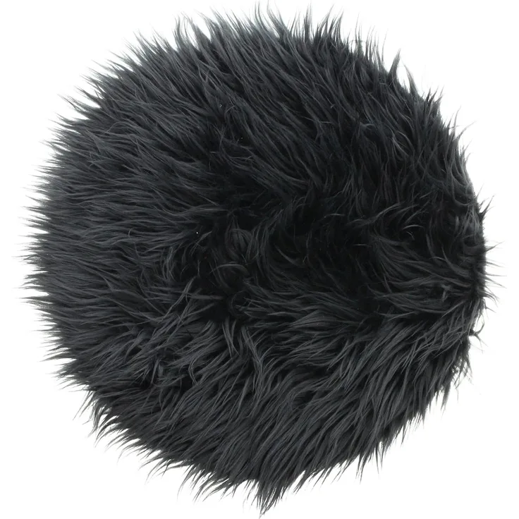 Dekofell "Raven" Kunstfell Deko Dekoration Felloptik Sitzkissen Bankauflage