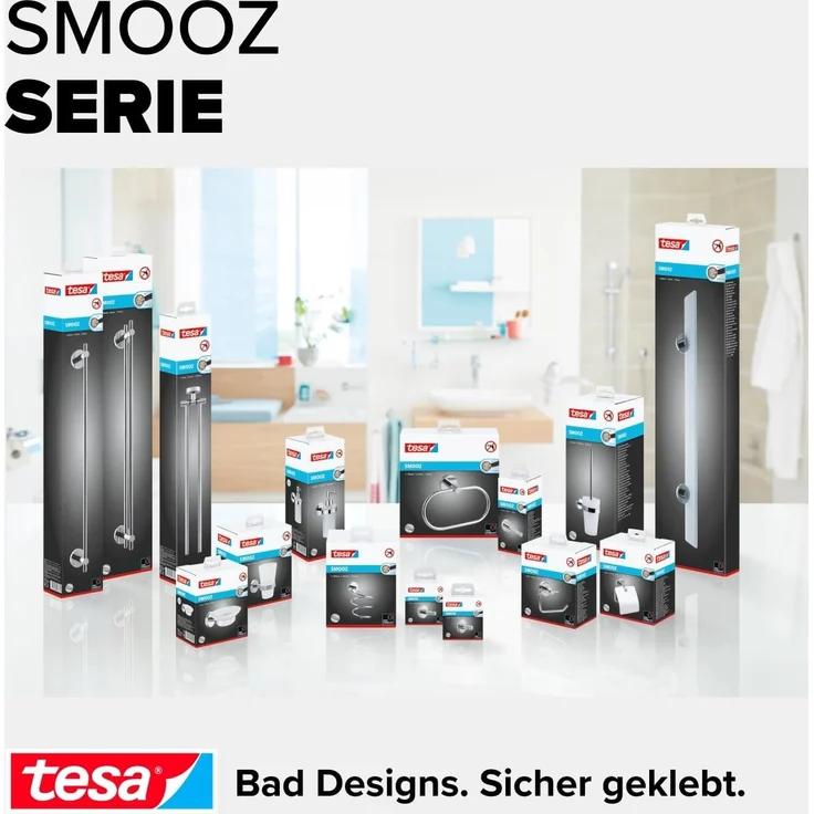 tesa Handtuchring Smooz oval, hochglanz-verchromt – Bild 7