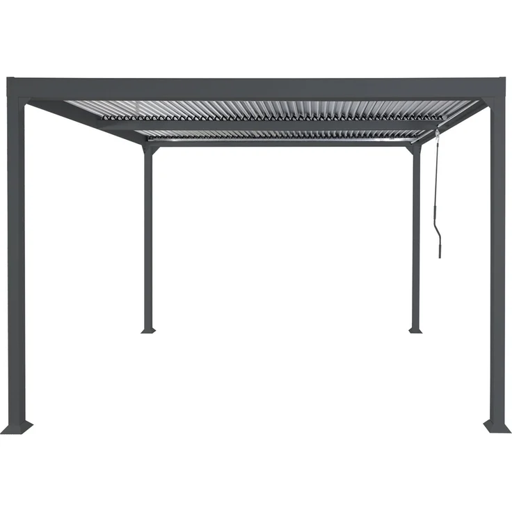 Mendler 'HWC-L41' Pergola ohne Seitenwände, Metall anthrazit, 3x3,7 m – Bild 6