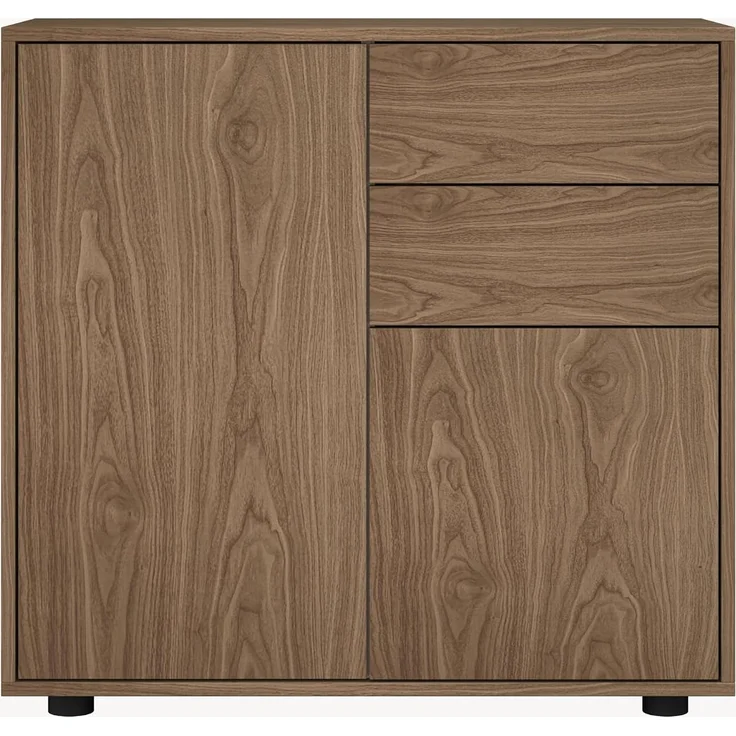 Sideboard Paarl mit 2 Türen 74x79x36 cm Walnussoptik [en. casa] – Bild 5