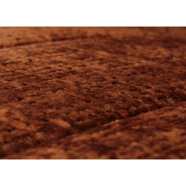 Schaukelstuhl HWC-K10, Relaxsessel, Holz FSC® Stoff/Textil Chenille (465g/m²) ~ terrakotta, Gestell natur – Bild 4