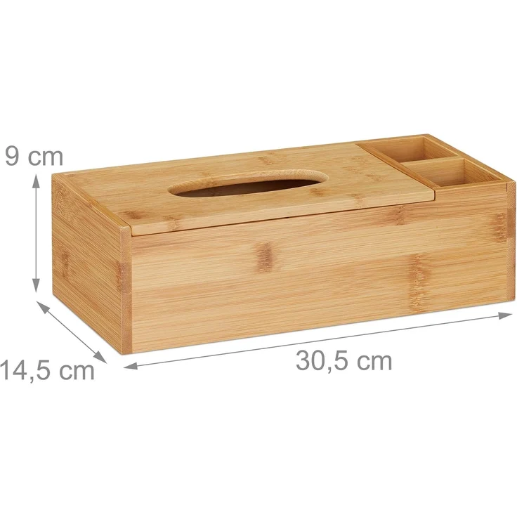 Tuchspender Bambus mit 2 Fächern 10028811 – Bild 4