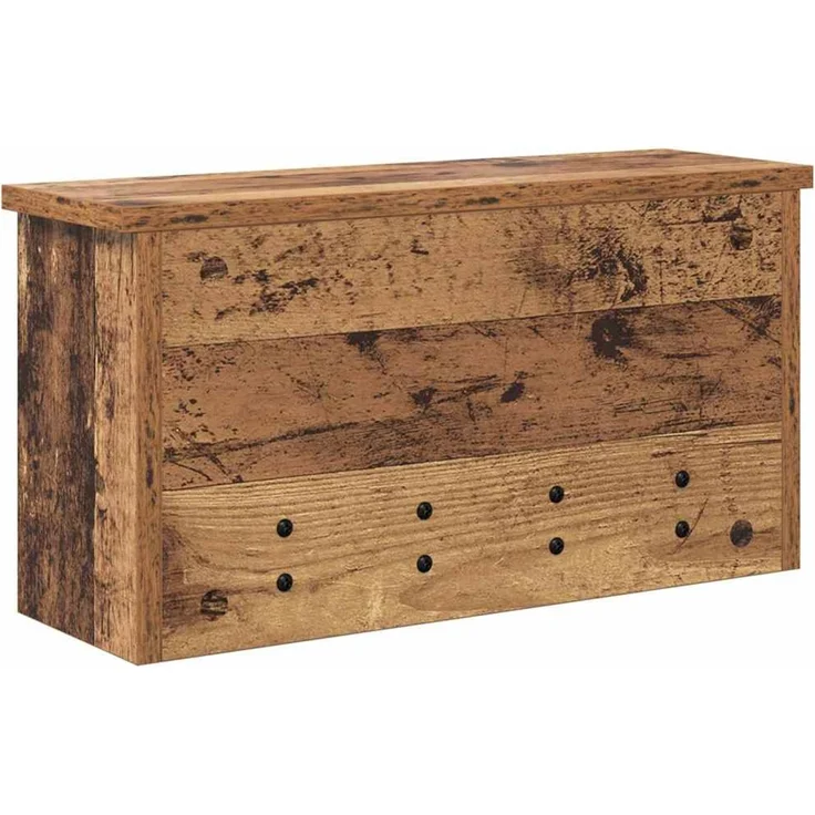 vidaXL Wandmontierter nachttisch Altholz 50 x 16 x 26 cm Holzwerkstoff 874313 – Bild 7