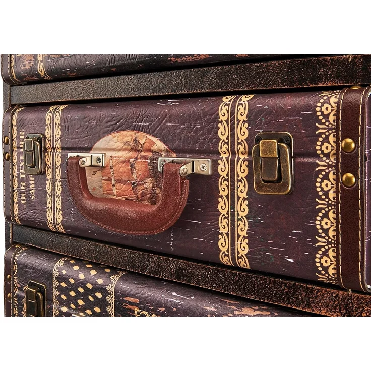 Kobolo Regal Kommode TAIO aus MDF mit bedrucktem Kunstleder – Bild 6