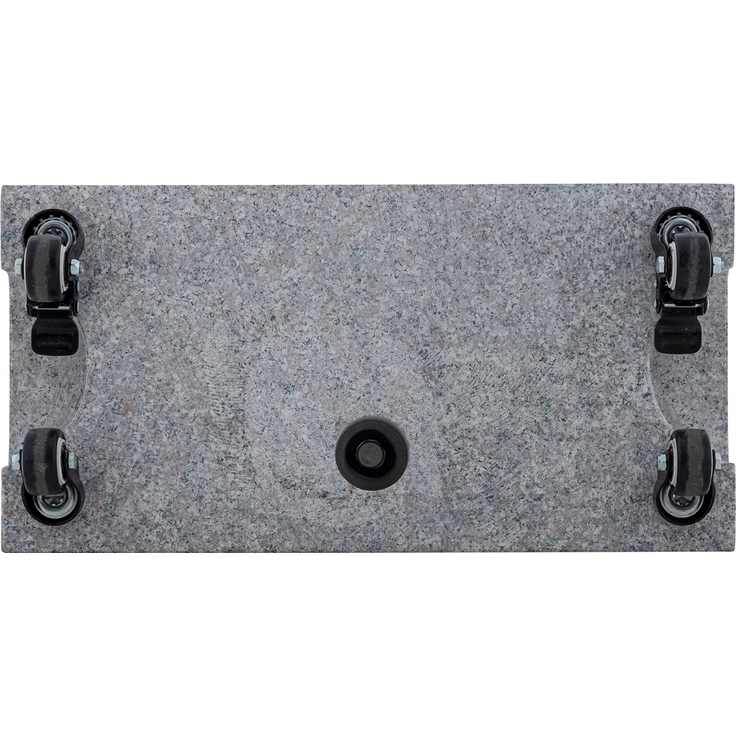 Doppler Granitsockel 25 kg Balkonsockel mit Rollen ø 25 x 48 mm Schirmsockel 85897 – Bild 5