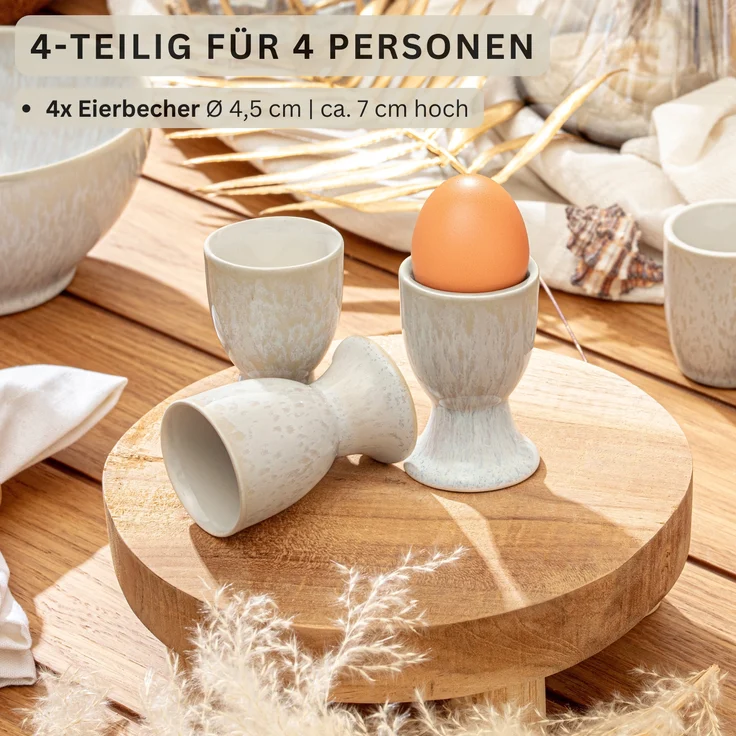 SÄNGER Eierbecher Set Korfu 4 teilig – Bild 2