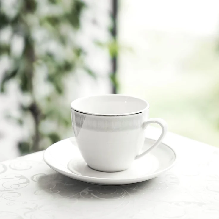 Weissberg Kaffeetassen-Set 12-teilig - 175 ml, aus hochwertigem Porzellan – Bild 3