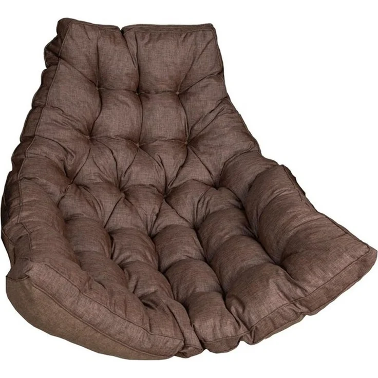 sunnypillow Polsterauflage Hängesessel Kissen - Auflage für Rattan & Polyrattan Hängeschaukel, Braun – Bild 4