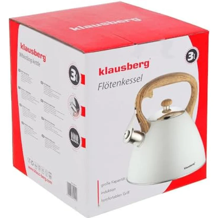 Klausberg Klausberg Wasserkocher mit Pfeife 3l 7768 – Bild 4