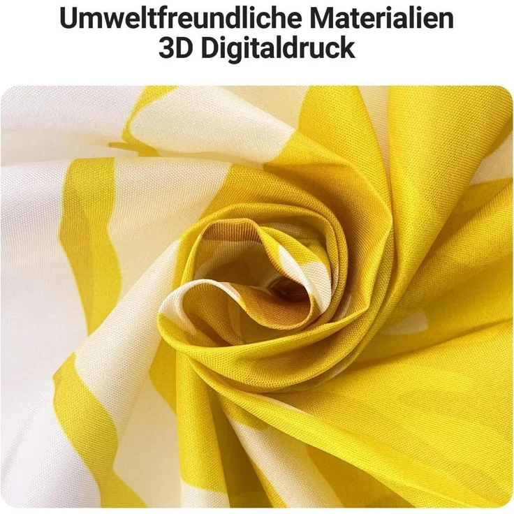 Duschvorhang 150x200cm Zitrone Blatt Wasserabweisend Polyester Badezimmer – Bild 3