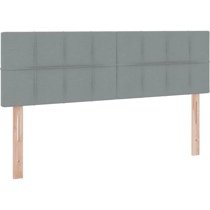 vidaXL LED-Speicherbett mit Matratze Hellgrau 140 x 200 cm Stoff 3371148 – Bild 10