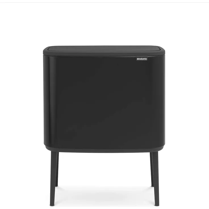 Brabantia Mülleimer Bo Touch Bin schwarz matt, 11 + 23 L Papierkörbe & Mülleimer